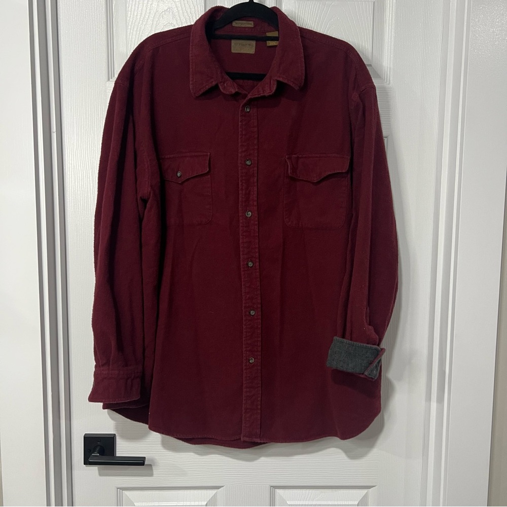 St. John's Bay Deep Red Soft button down Shirt